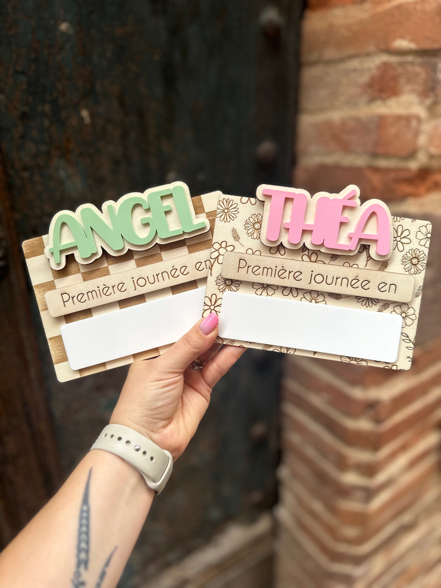 📌 Pancarte de rentrée personnalisée – Première & Dernière journée d’école