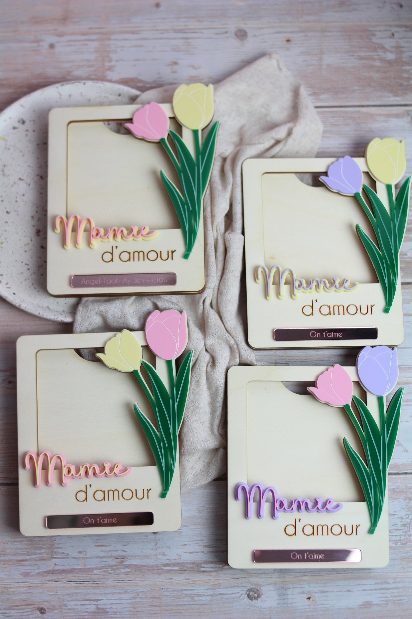 🌷 Cadre Photo Magnétique – Collection Tulipe