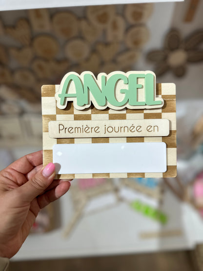 📌 Pancarte de rentrée personnalisée – Première & Dernière journée d’école